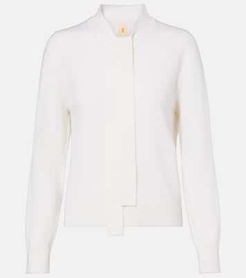 Tie-neck wool and cashmere sweater | Jardin des Orangers
