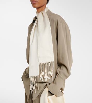 Lace-trimmed scarf | Toteme