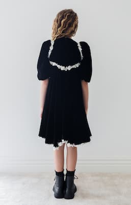 Abito in velluto con pizzo | Petite Amalie  
