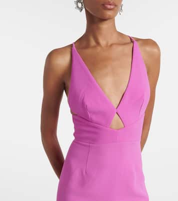 Vestido largo Milly de crepé | Solace London
