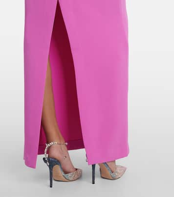 Vestido largo Milly de crepé | Solace London