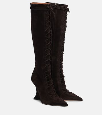 Nina 105 suede knee-high boots | Paris Texas