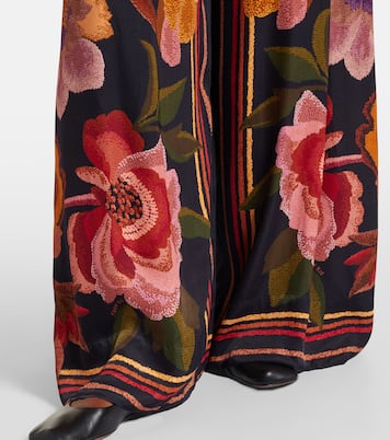 Pantalon ample à taille haute et fleurs  | Farm Rio
