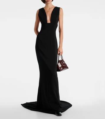 Abito lungo in crêpe di jersey | Stella McCartney