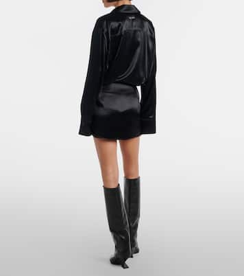 Satin shirt dress | The Attico