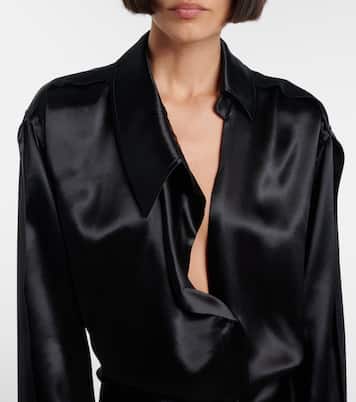 Satin shirt dress | The Attico