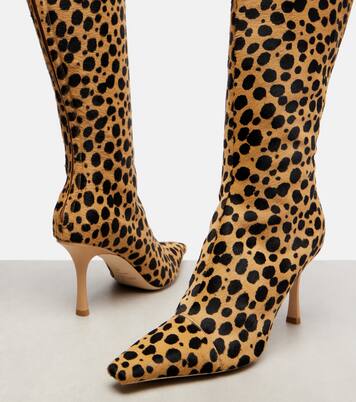 Gloria 85 calf hair knee-high boots | Jimmy Choo