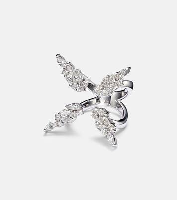 Y-Not 18kt white gold ring with diamonds | Yeprem