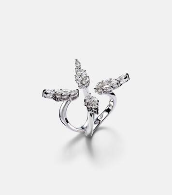 Y-Not 18kt white gold ring with diamonds | Yeprem