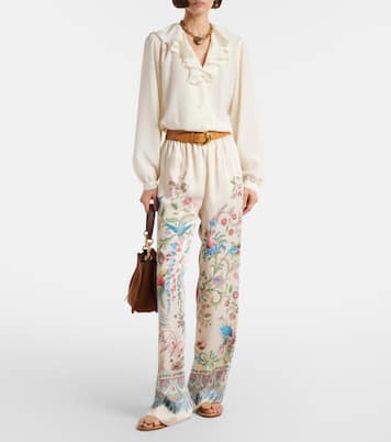 Floral wide-leg pants | Etro