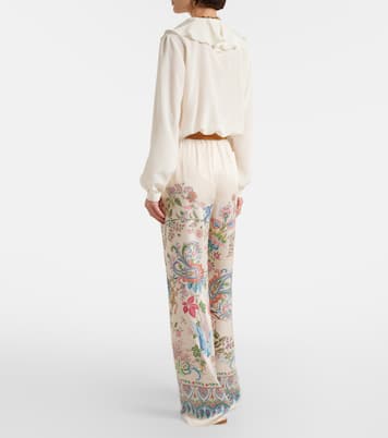 Floral wide-leg pants | Etro