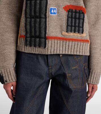 Polopullover aus Woll-Jacquard | JW Anderson