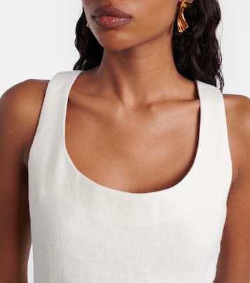 Effi scalloped linen tank top | Posse