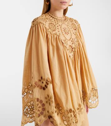 Awaken broderie anglaise cotton blouse | Zimmermann