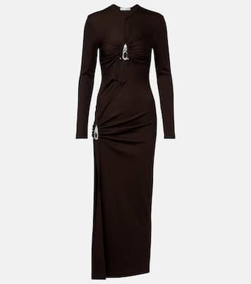 Cutout ribbed-knit midi dress | Christopher Esber