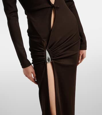 Cutout ribbed-knit midi dress | Christopher Esber
