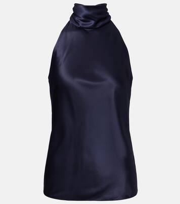 Chilton silk-blend charmeuse top | Ralph Lauren Collection