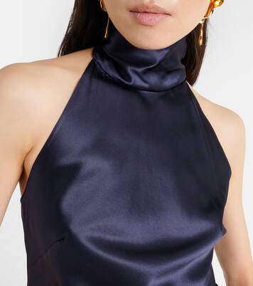 Chilton silk-blend charmeuse top | Ralph Lauren Collection