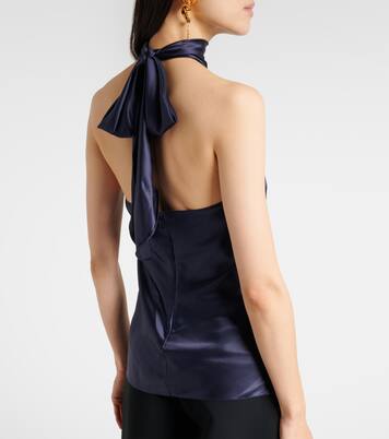 Chilton silk-blend charmeuse top | Ralph Lauren Collection