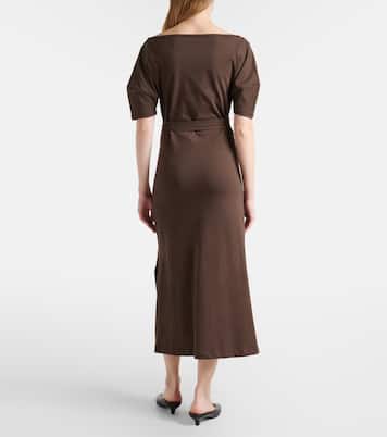 Robe midi en coton et lin | Lemaire