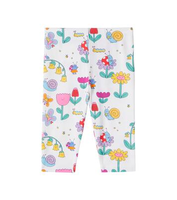 Baby Bug House cotton-blend jersey leggings | Stella McCartney Kids