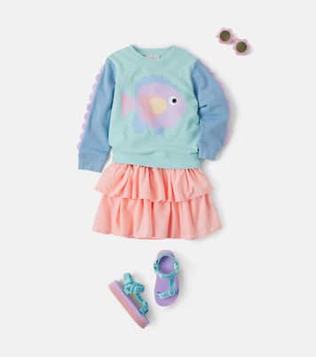 Printed cotton jersey sweatshirt | Stella McCartney Kids