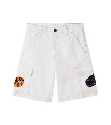 Patch-appliqué denim cargo shorts | Stella McCartney Kids