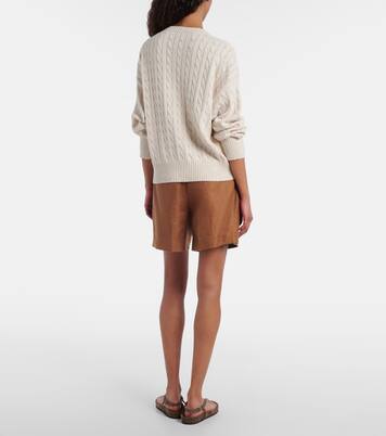 Bermudas de lino de tiro medio | Brunello Cucinelli