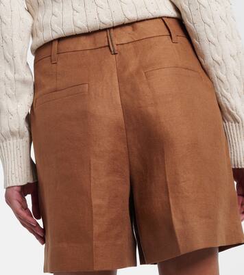 Bermudas de lino de tiro medio | Brunello Cucinelli