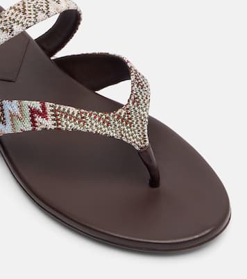 صندل بصباع بلمسة Luise Zigzag | Missoni