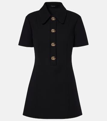 Double G wool crêpe minidress | Gucci