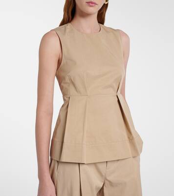 Pleated peplum top | Vince
