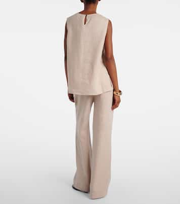 Rivello 리넨 와이드 팬츠 | Asceno