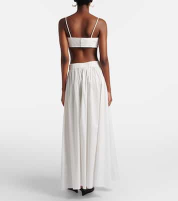 棉质加长半身裙 | Adriana Degreas