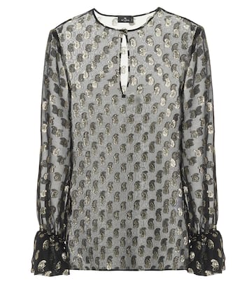 Blusa in seta e fil coupé | Etro