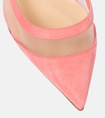 Galativi 100 suede-trimmed mesh pumps | Christian Louboutin