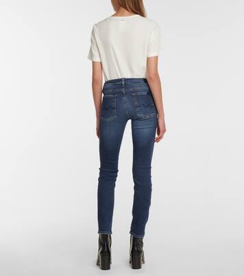 Pyper cropped mid-rise skinny jeans | 7 For All Mankind