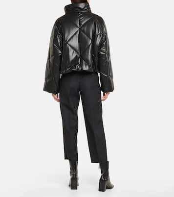 Wattierte Jacke Aina aus Lederimitat | Stand Studio