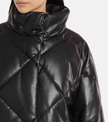 Wattierte Jacke Aina aus Lederimitat | Stand Studio