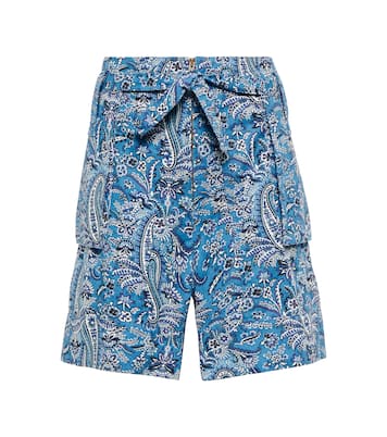 Bermuda in cotone con stampa paisley | Etro
