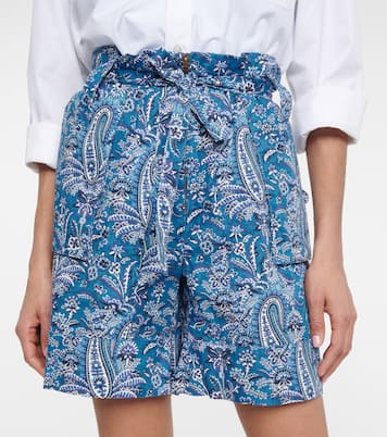 Bermuda in cotone con stampa paisley | Etro