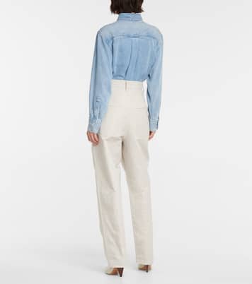 Ketzia high-rise cotton and linen pants | Marant Etoile
