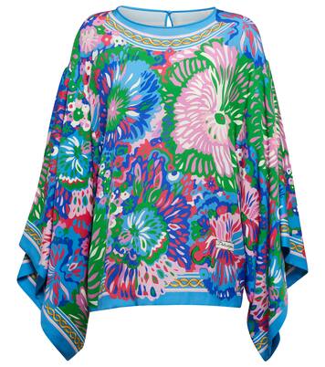 Floral silk-blend charmeuse top | Dolce&Gabbana