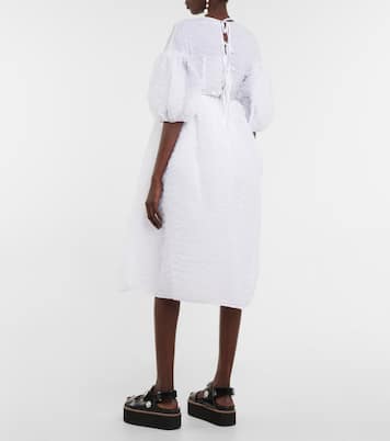 Ferris ruffle-trimmed cloqué midi skirt | Cecilie Bahnsen
