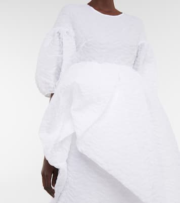 Ferris ruffle-trimmed cloqué midi skirt | Cecilie Bahnsen