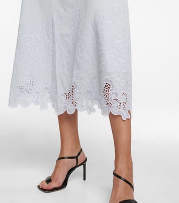 Besticktes Midikleid mit Cut-outs | Simkhai