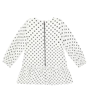 Logo polka-dot dress | Balmain Kids