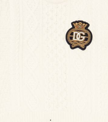 Pullover in lana con logo | Dolce&Gabbana Kids