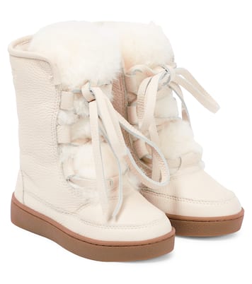 Stiefel Sonny aus Leder mit Shearling | Donsje