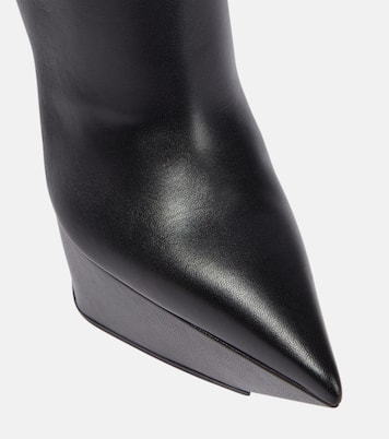 Yigit leather platform ankle boots | Amina Muaddi